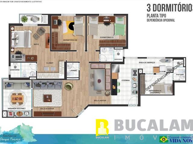 #6305-A - Apartamento para Venda em Embu das Artes - SP - 3