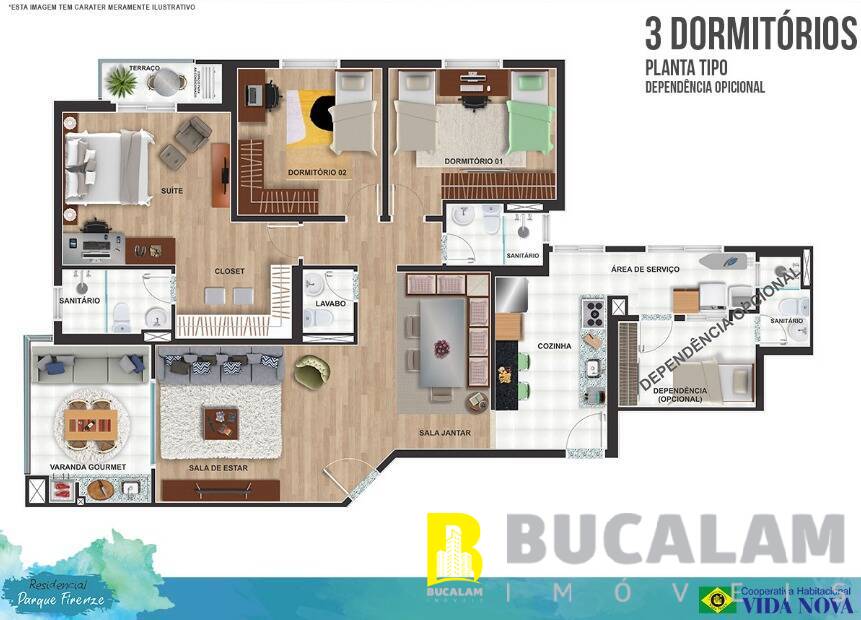 Apartamento, 3 quartos, 125 m² - Foto 4